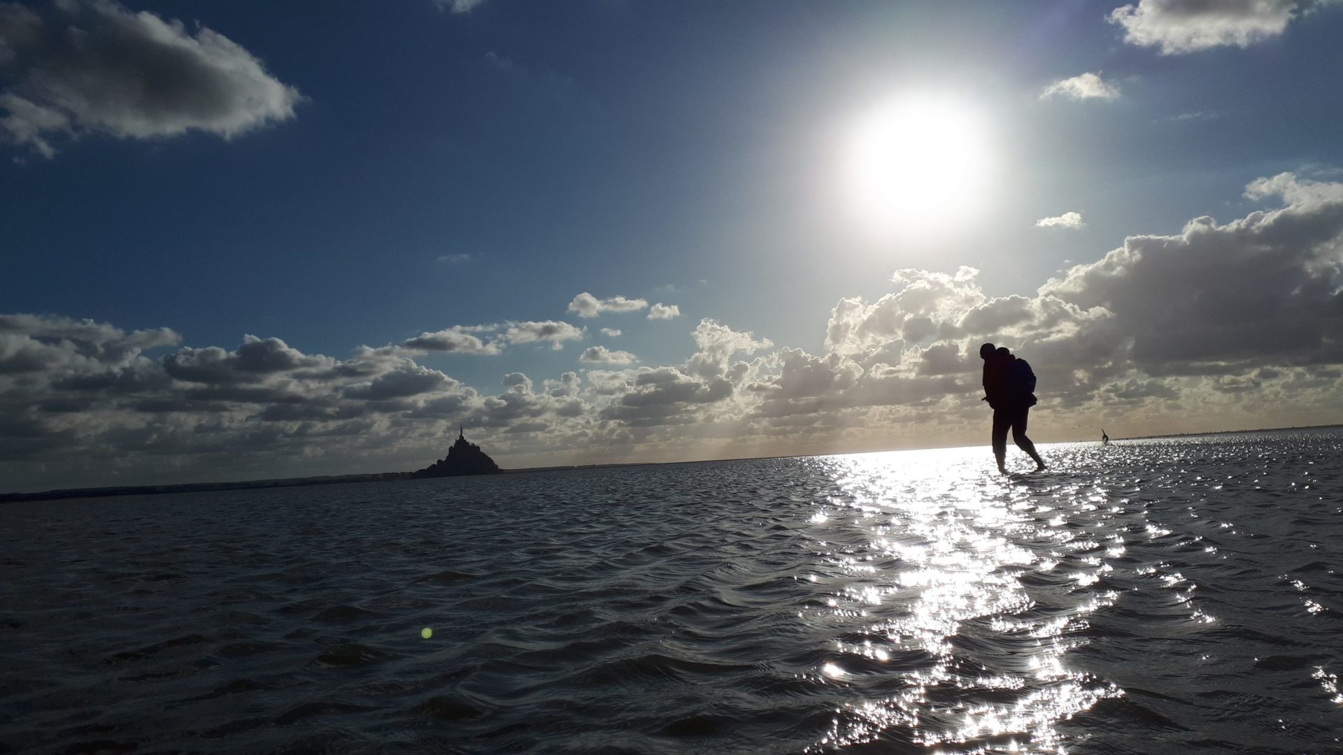 Montant de mer en baie du Mont Saint Michel